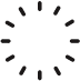 Animated tooth surrounded by lines representing knocked out tooth