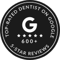 Top rated dentist on Google logo