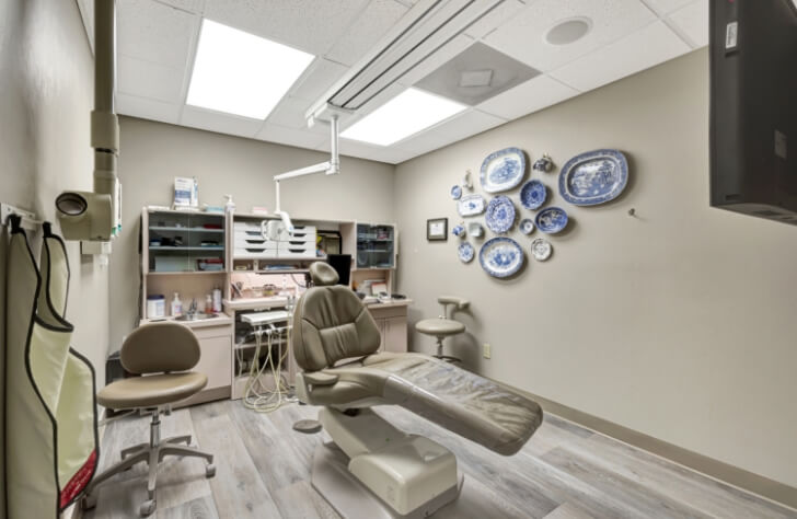 Dental exam chair