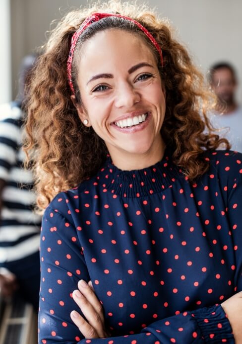 Woman sharing healthy smile