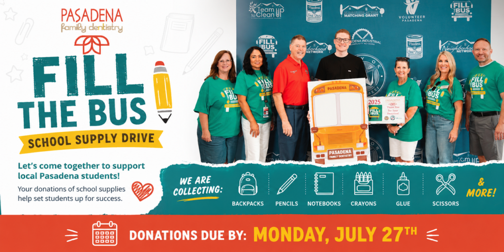 Fill The Bus School Supply Drive Donation for Monday July, 27, 2026.